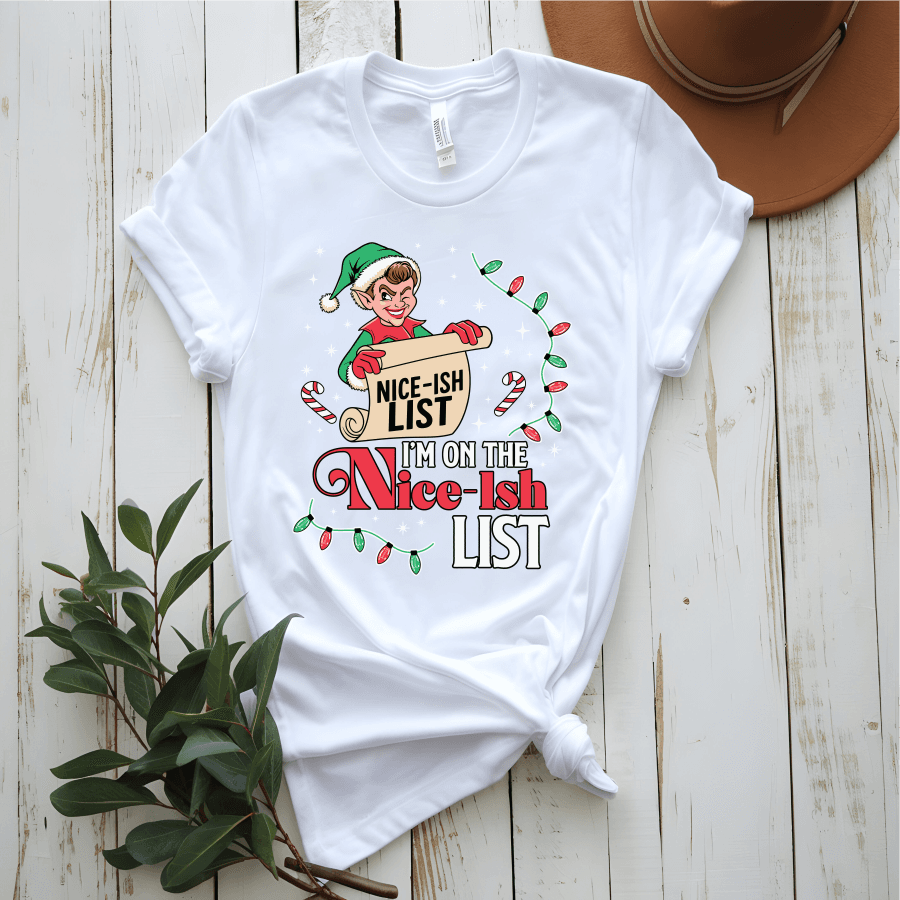 Nice-ish List, Elf Ready-to-Press DTF Transfer