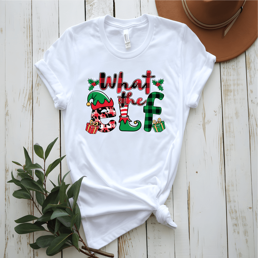 What the Elf, Christmas Ready-to-Press DTF TRansfer