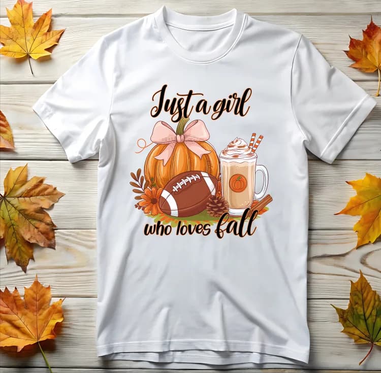 Just a girl who loves fall Ready-to-Press DTF Transfer