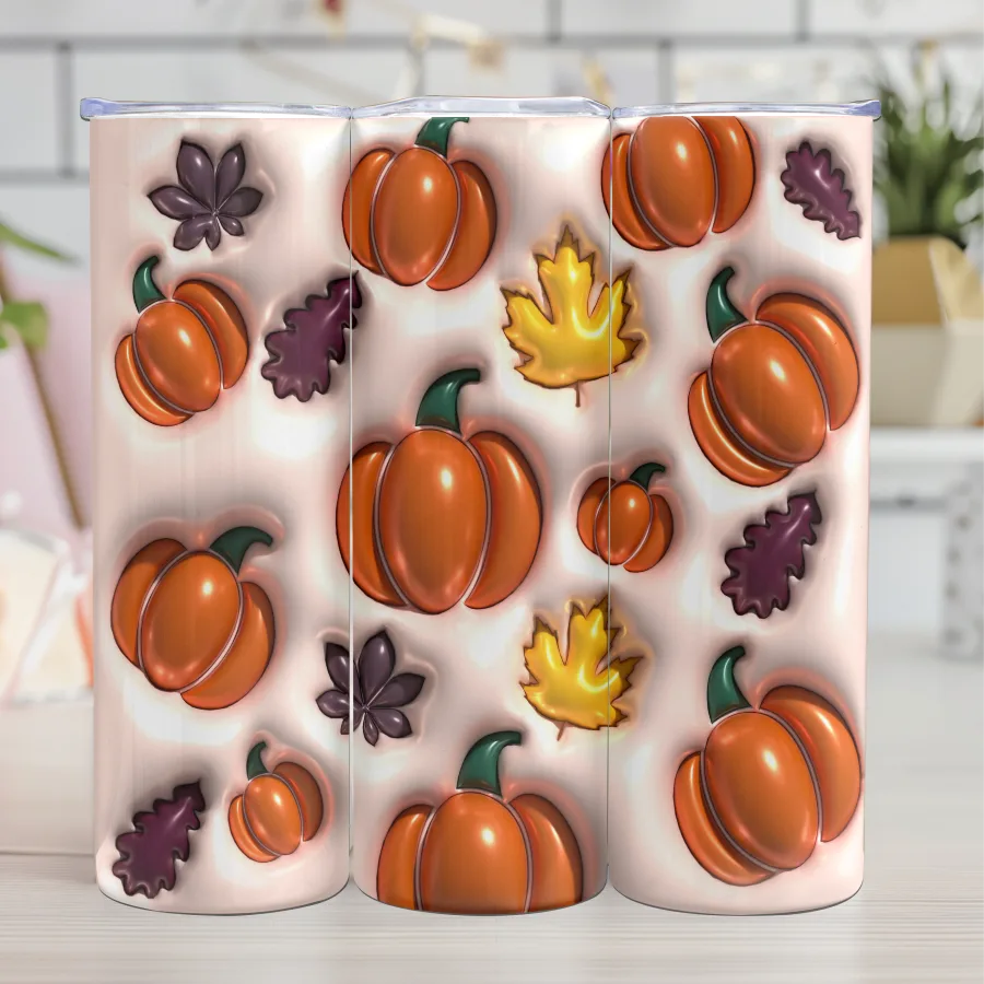 3D Pumpkin leaves