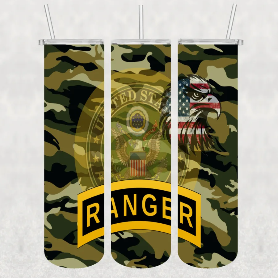 Ranger 20 0z Skinny Tumbler Tranfer