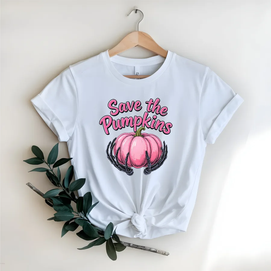 Save the pumpkins Breast awareness DTF Transfer