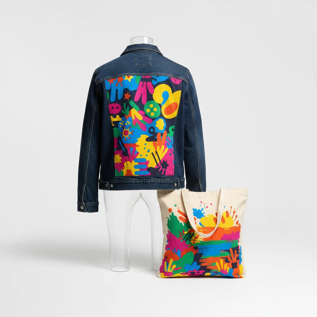 Best fabrics for DTF transfers -- illustration