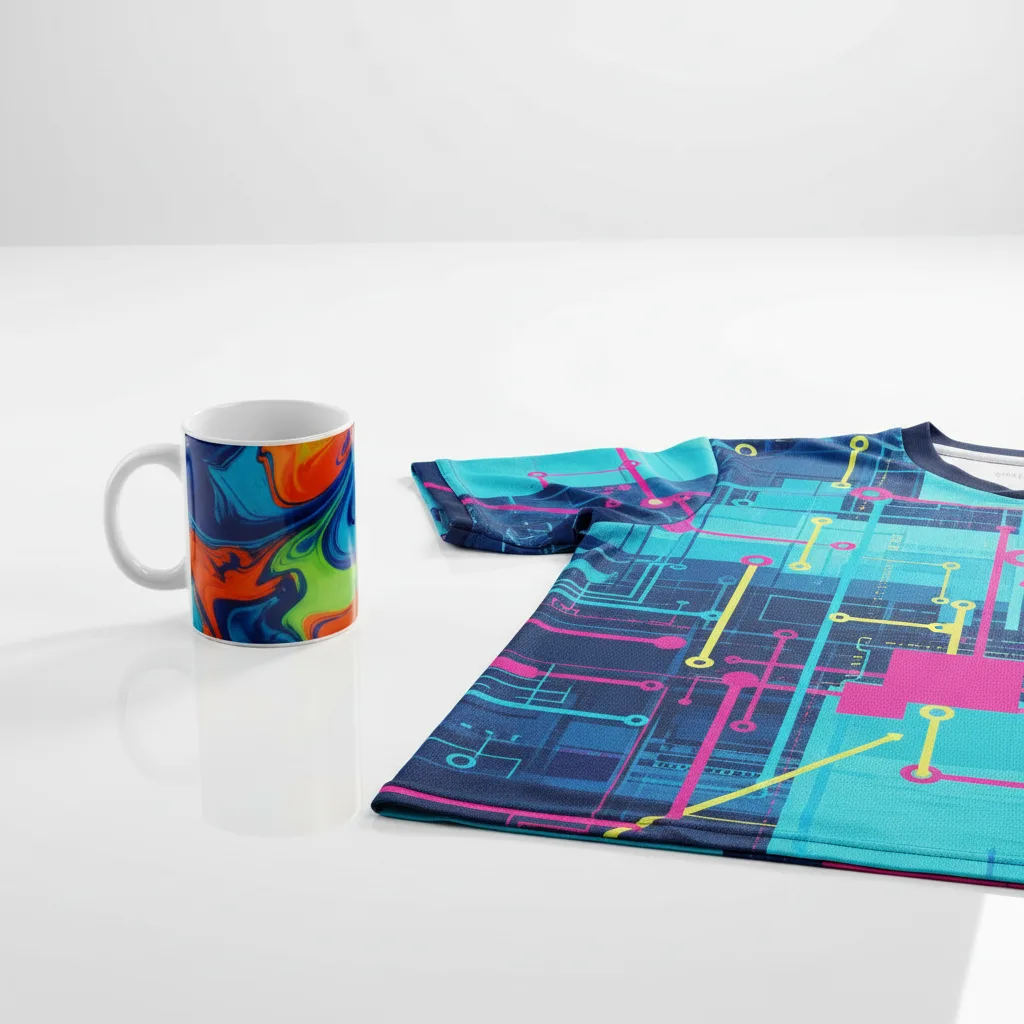 DTF vs sublimation -- illustration